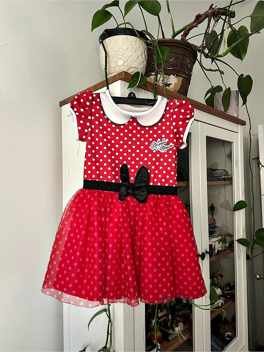 Disney Minnie Mouse Polka Dot Tutu Dress Red & White Small